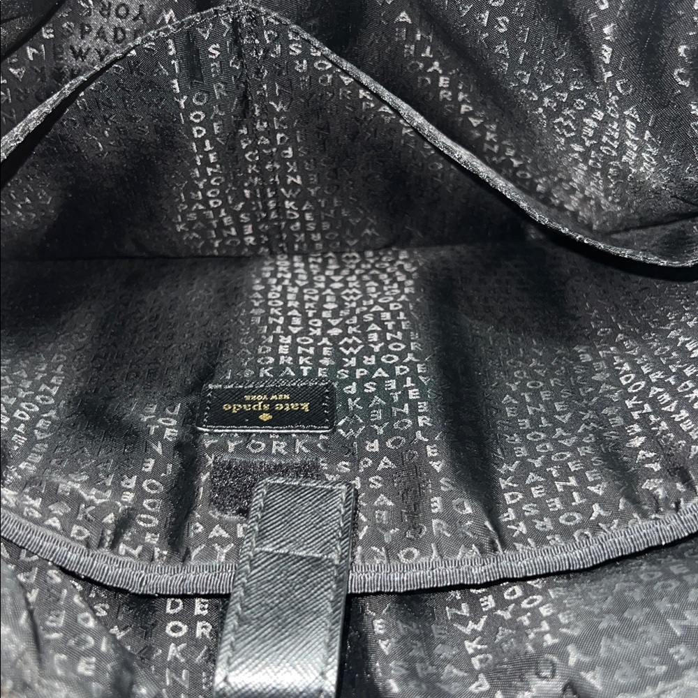 Kate Spade Black Nylon Laptop Bag Tote Shoulder Bag Work Travel Briefcase - Picture 12 of 12
